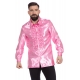 Location chemise disco rose