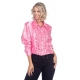 Location chemise disco rose