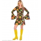 Robe disco colorful flowers