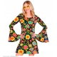 Robe disco colorful flowers