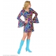 Robe disco colorful flowers