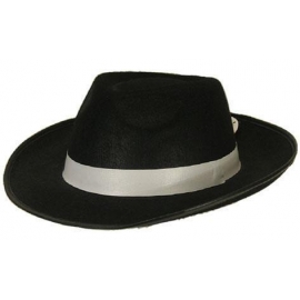 Chapeau borsalino noir feutre - Produits à classer - Décoration-Fête