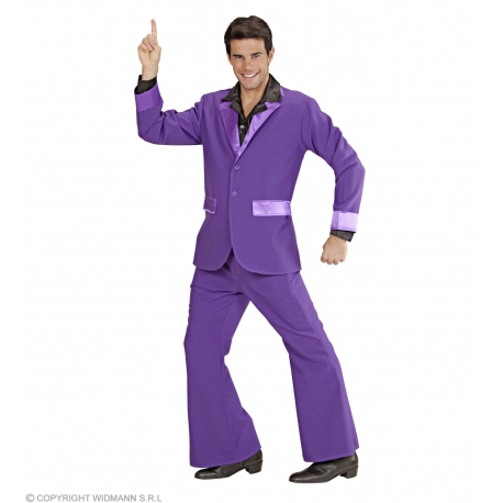 Costume années 70 - Déguisement Disco violet homme - Festimania